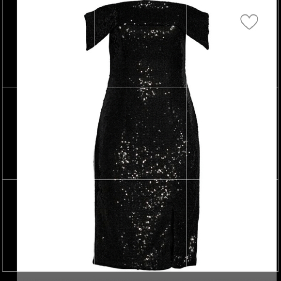 RENE RUIZ Black Sequin Dress - Picture 4 of 6